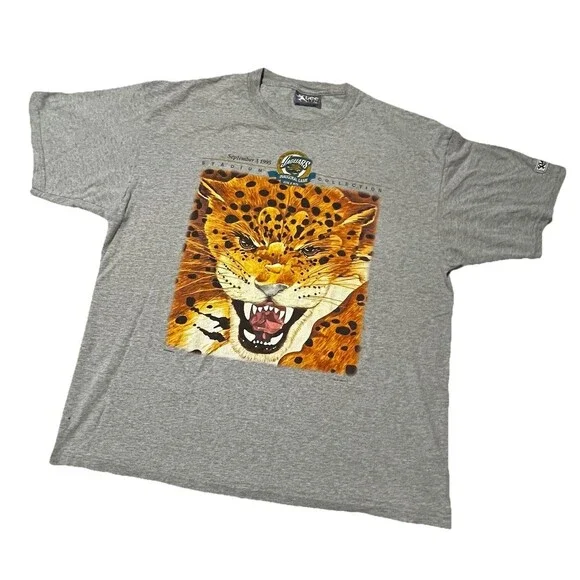 Jacksonville Jaguars Original Vintage 1995 Inaugural Game T Shirt XXL